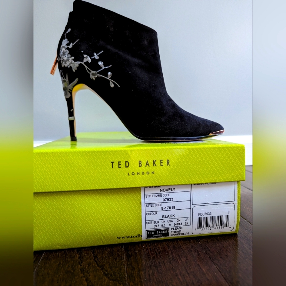 Ted Baker Embroidered Booties